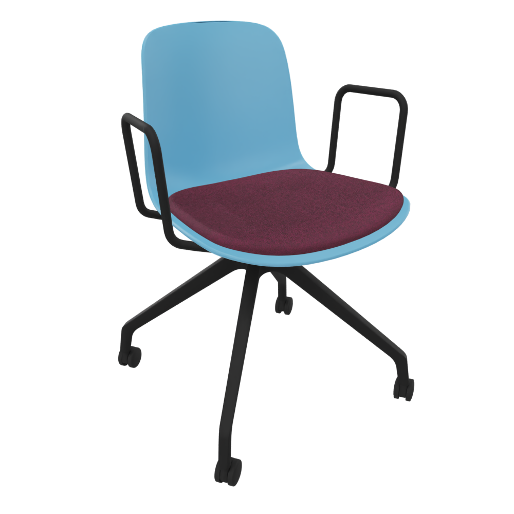 Pastel Blue Fluxee Task Armchair