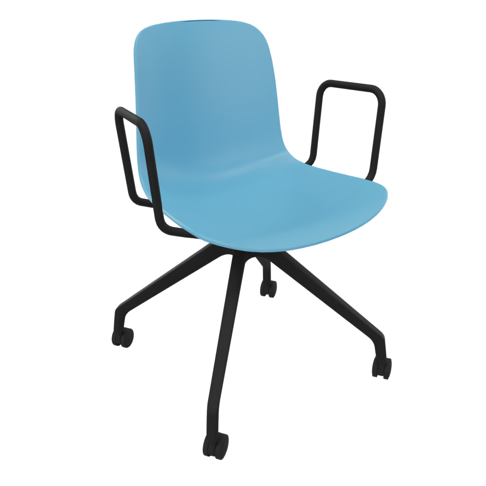 Pastel Blue Fluxee Task Armchair