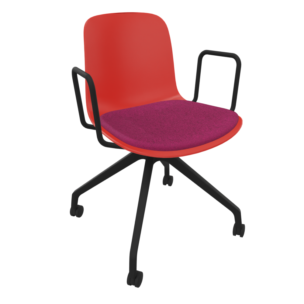 Red Fluxee Task Armchair