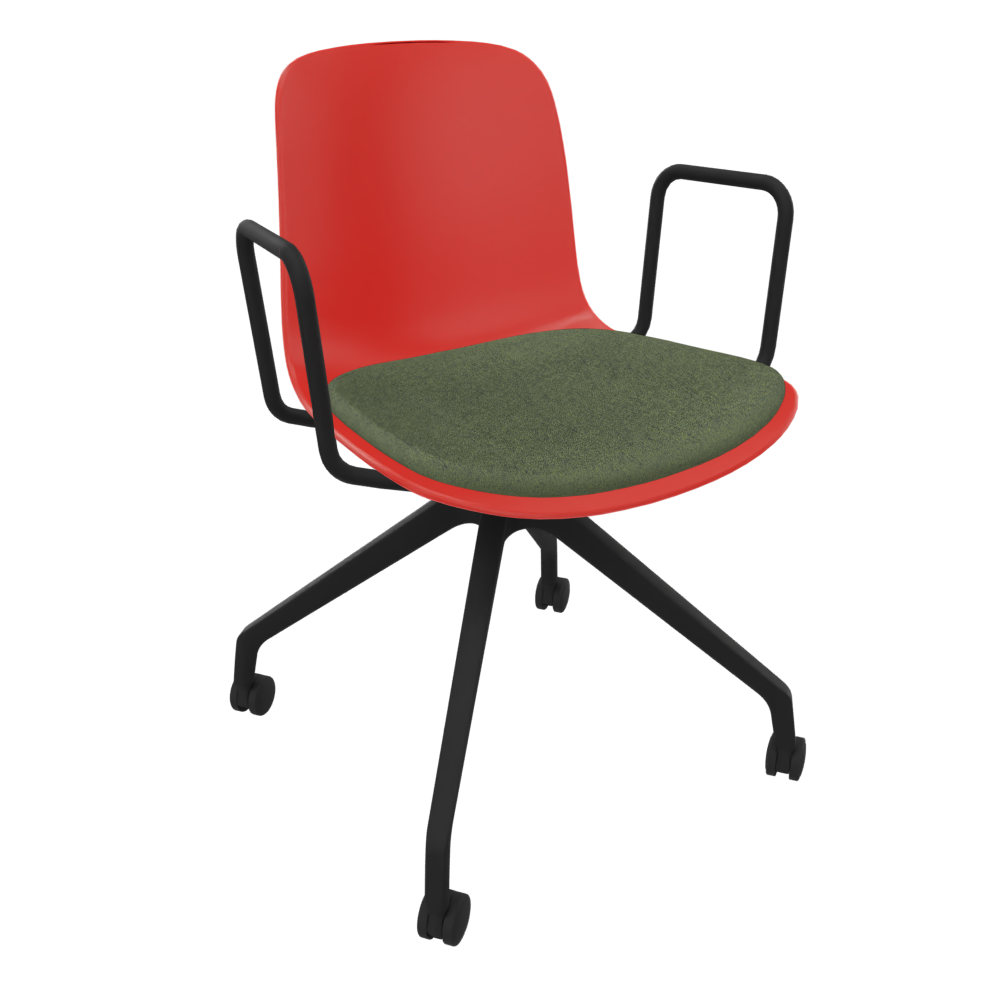 Red Fluxee Task Armchair