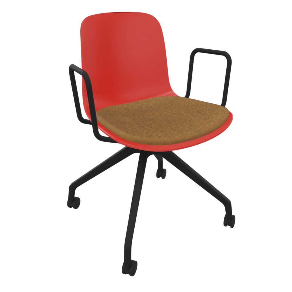 Red Fluxee Task Armchair