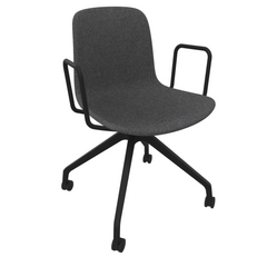 Steel Grey Fluxee Upholstered Task Armchair