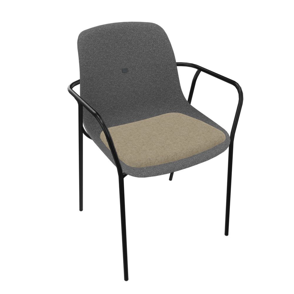 Anthracite Grey Veeda Fine Armchair