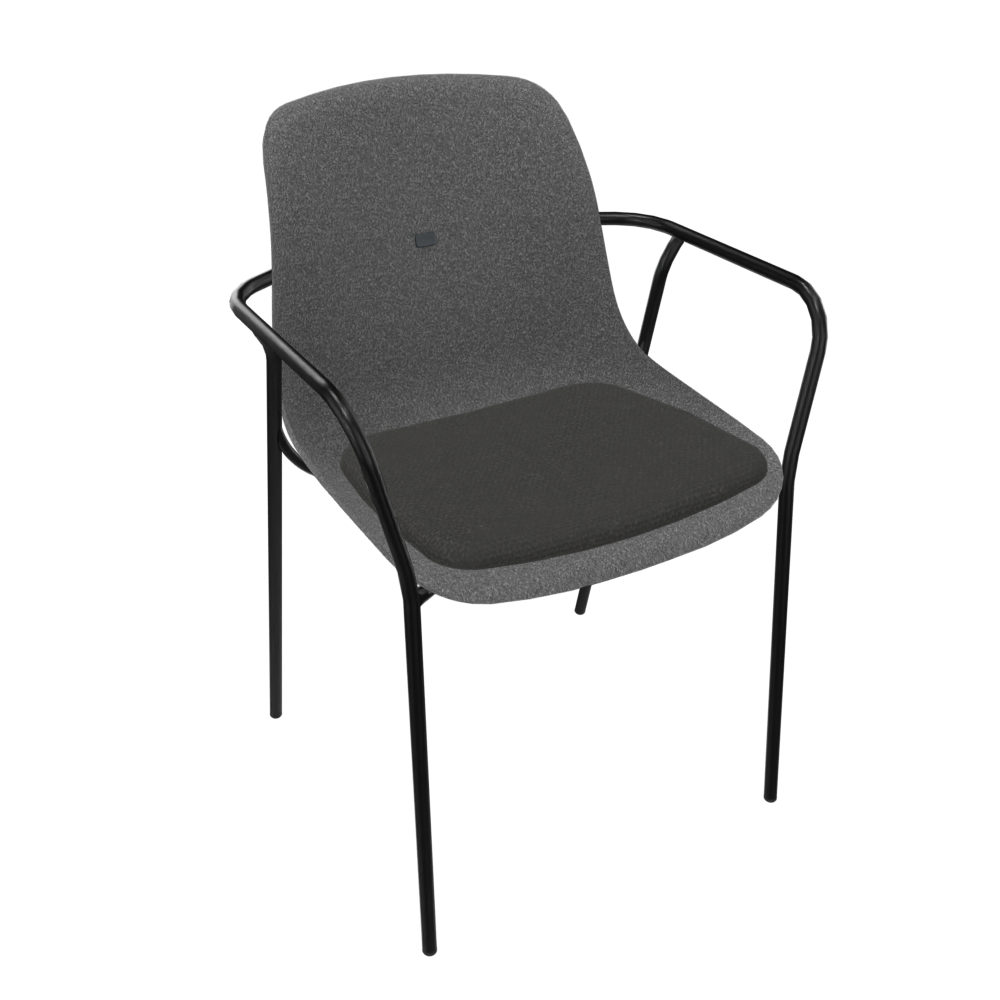 Anthracite Grey Veeda Fine Armchair