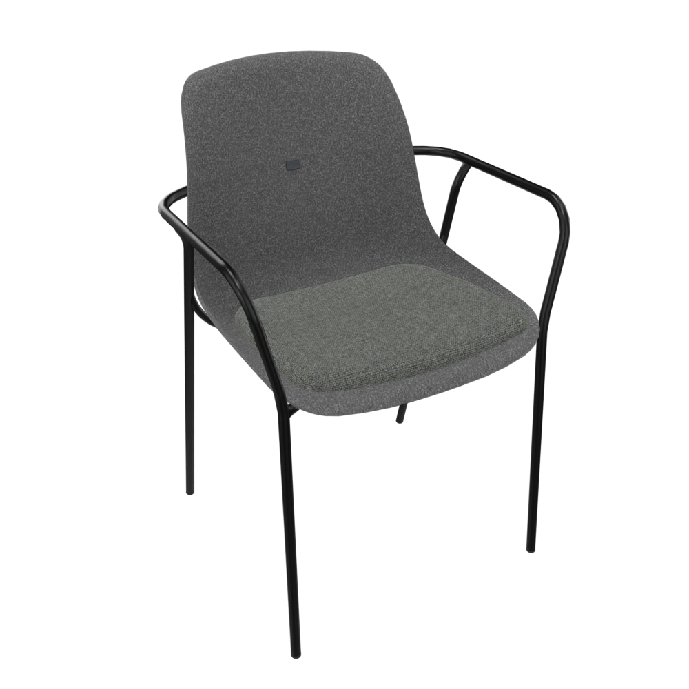 Anthracite Grey Veeda Fine Armchair