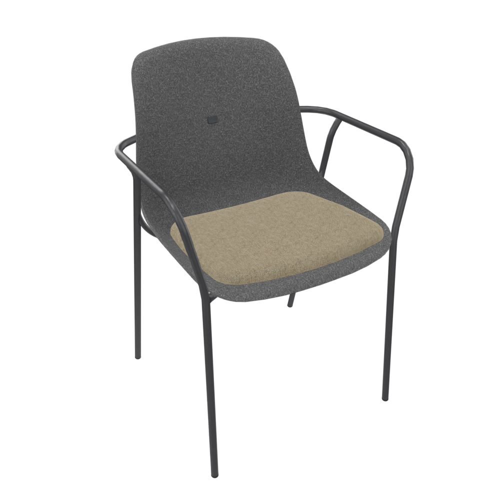 Anthracite Grey Veeda Fine Armchair