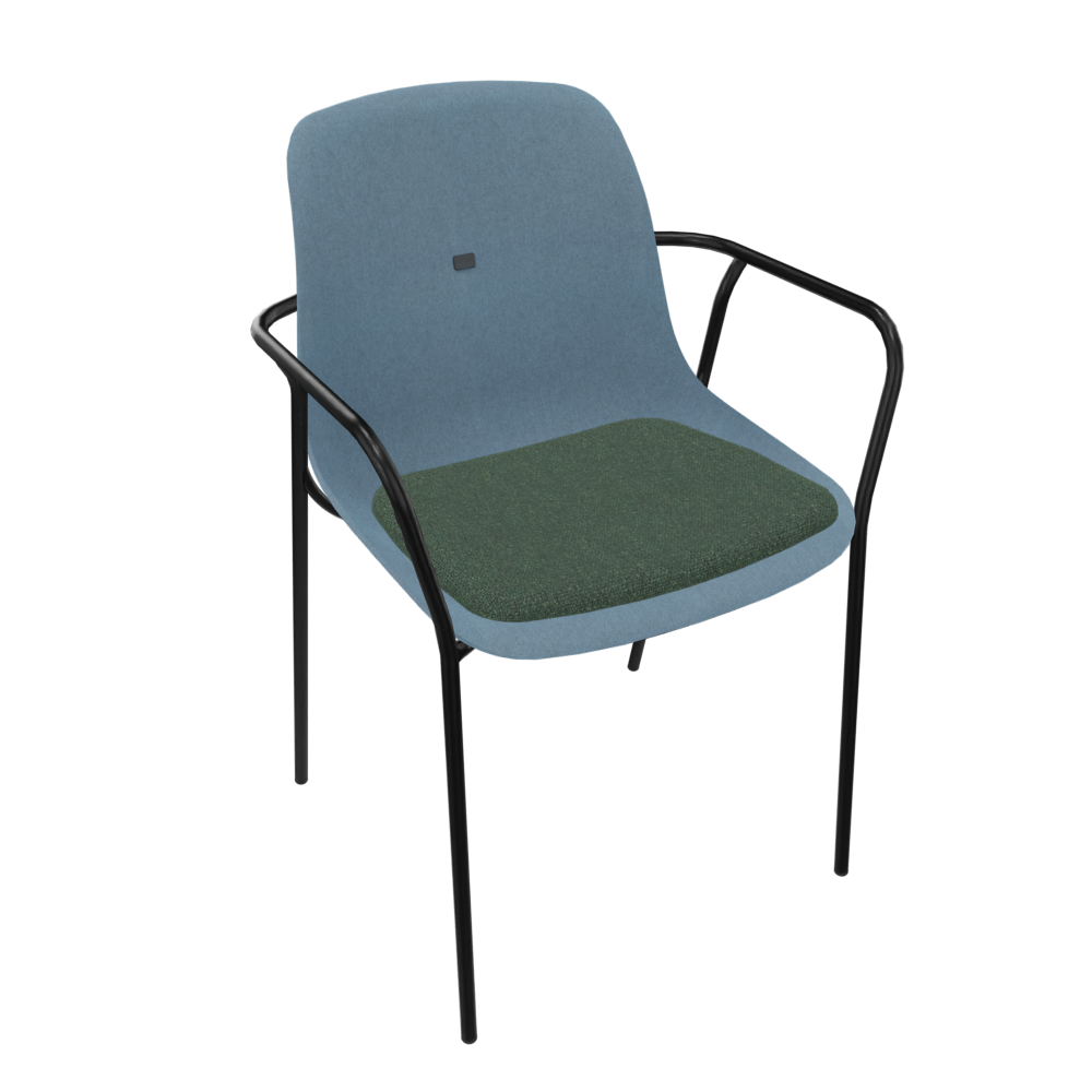 Azure Blue Veeda Fine Armchair