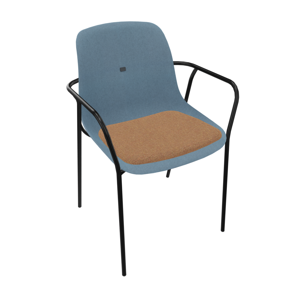 Azure Blue Veeda Fine Armchair