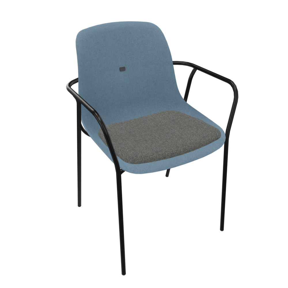 Azure Blue Veeda Fine Armchair