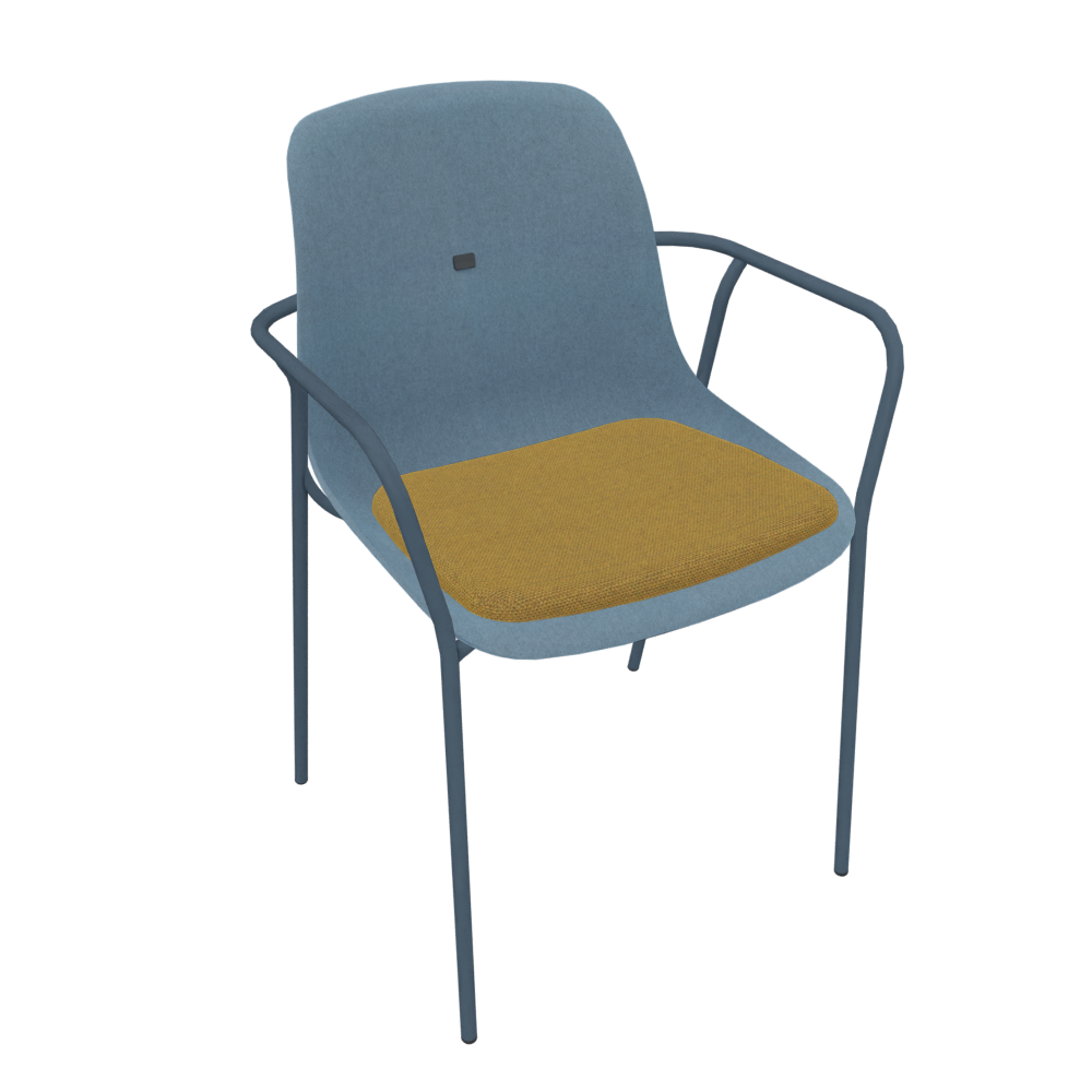 Azure Blue Veeda Fine Armchair