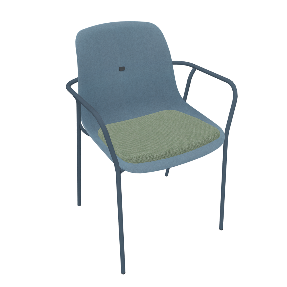 Azure Blue Veeda Fine Armchair