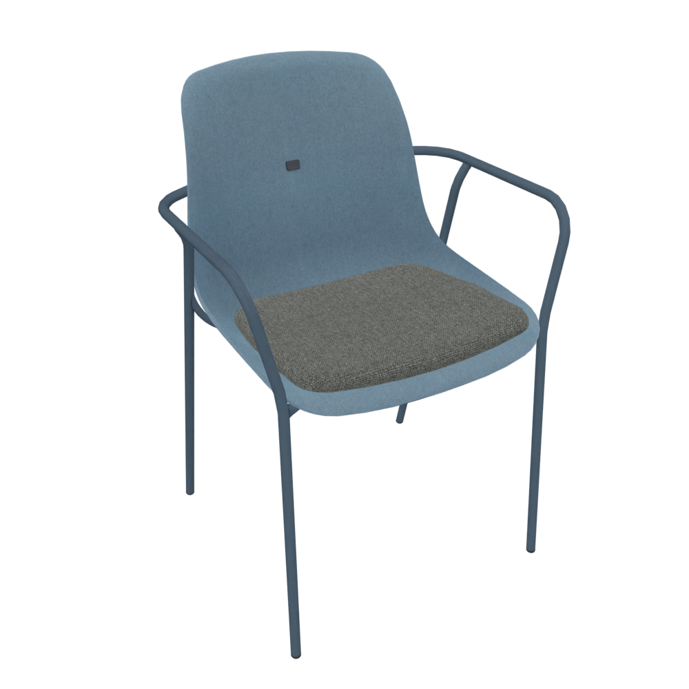 Azure Blue Veeda Fine Armchair