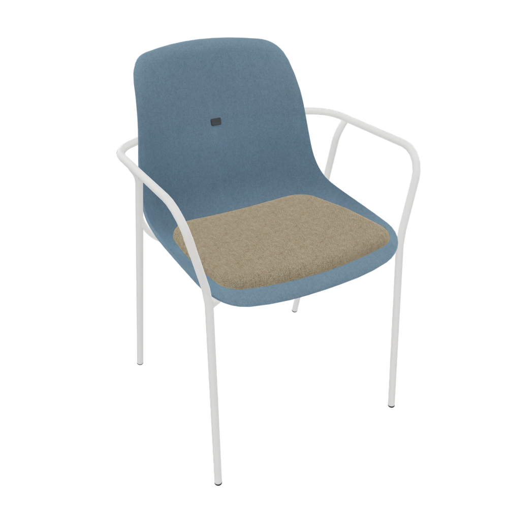 Azure Blue Veeda Fine Armchair