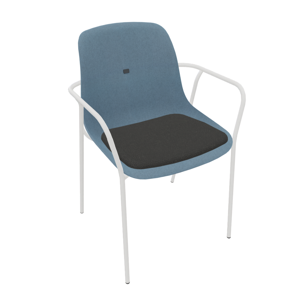 Azure Blue Veeda Fine Armchair