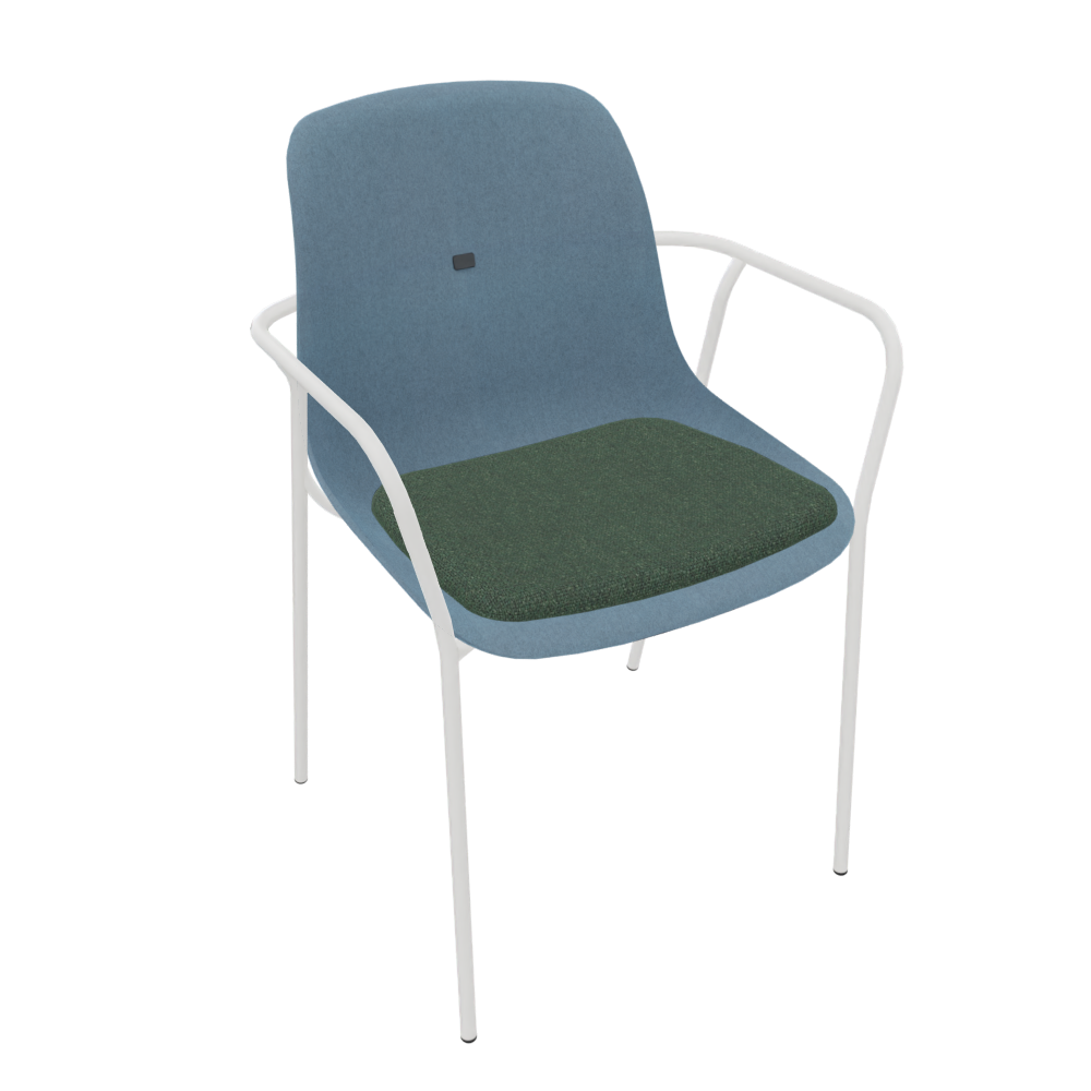 Azure Blue Veeda Fine Armchair