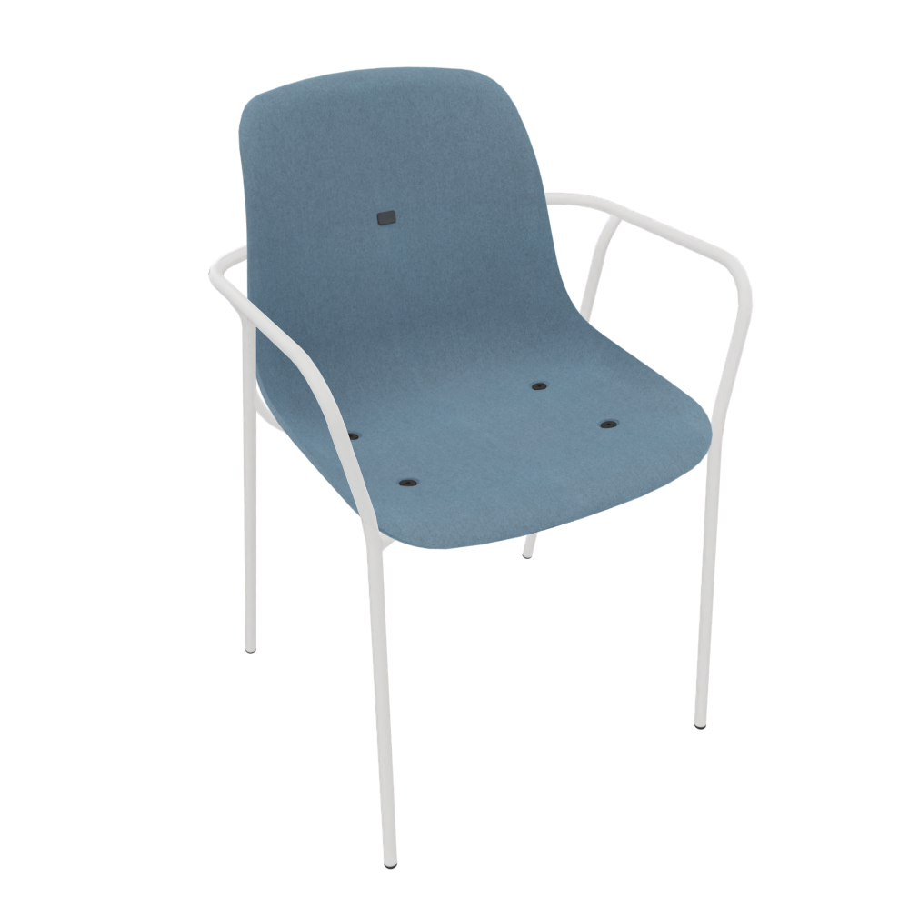 Azure Blue Veeda Fine Armchair