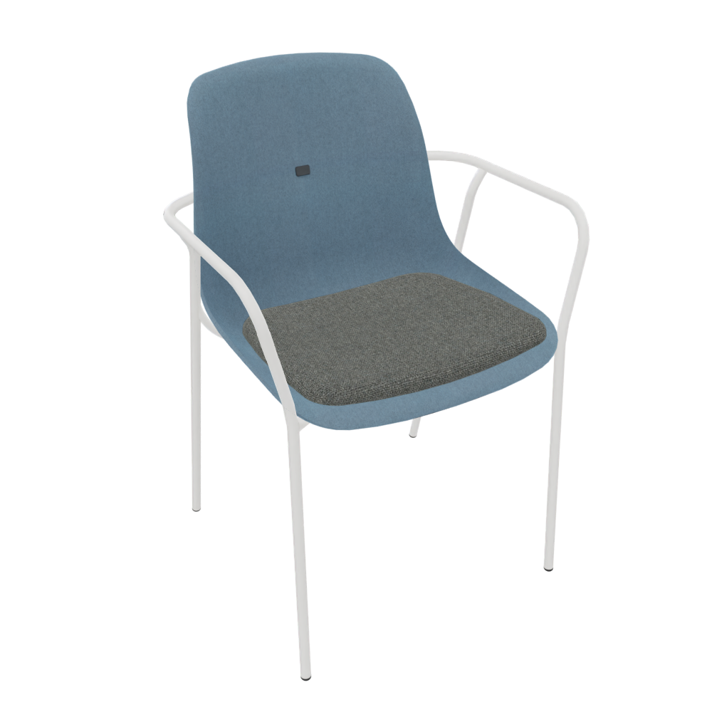 Azure Blue Veeda Fine Armchair