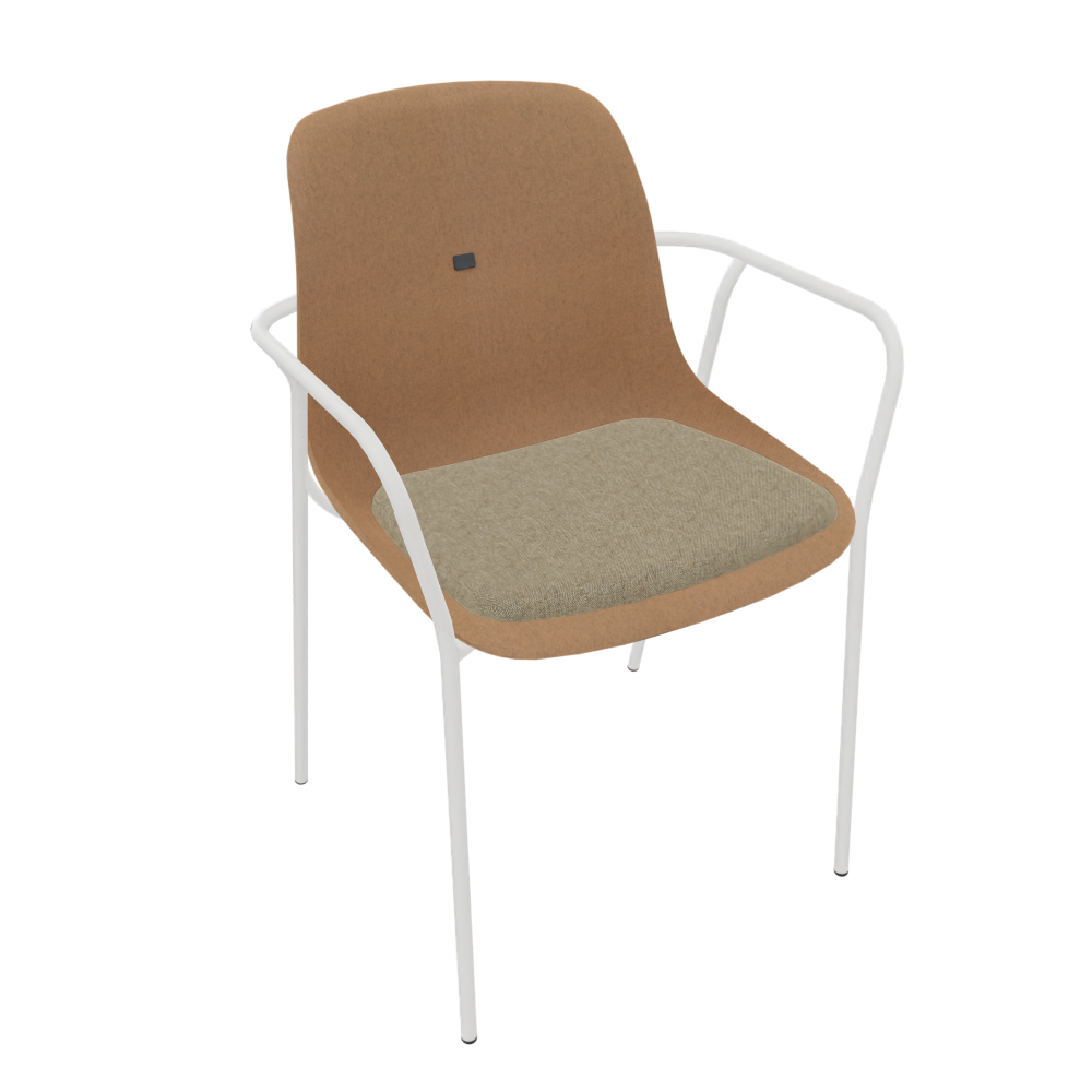 Brown Beige Veeda Fine Armchair