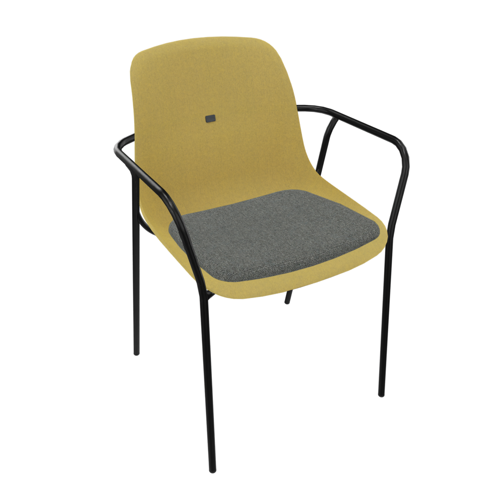 Curry Yellow Veeda Fine Armchair