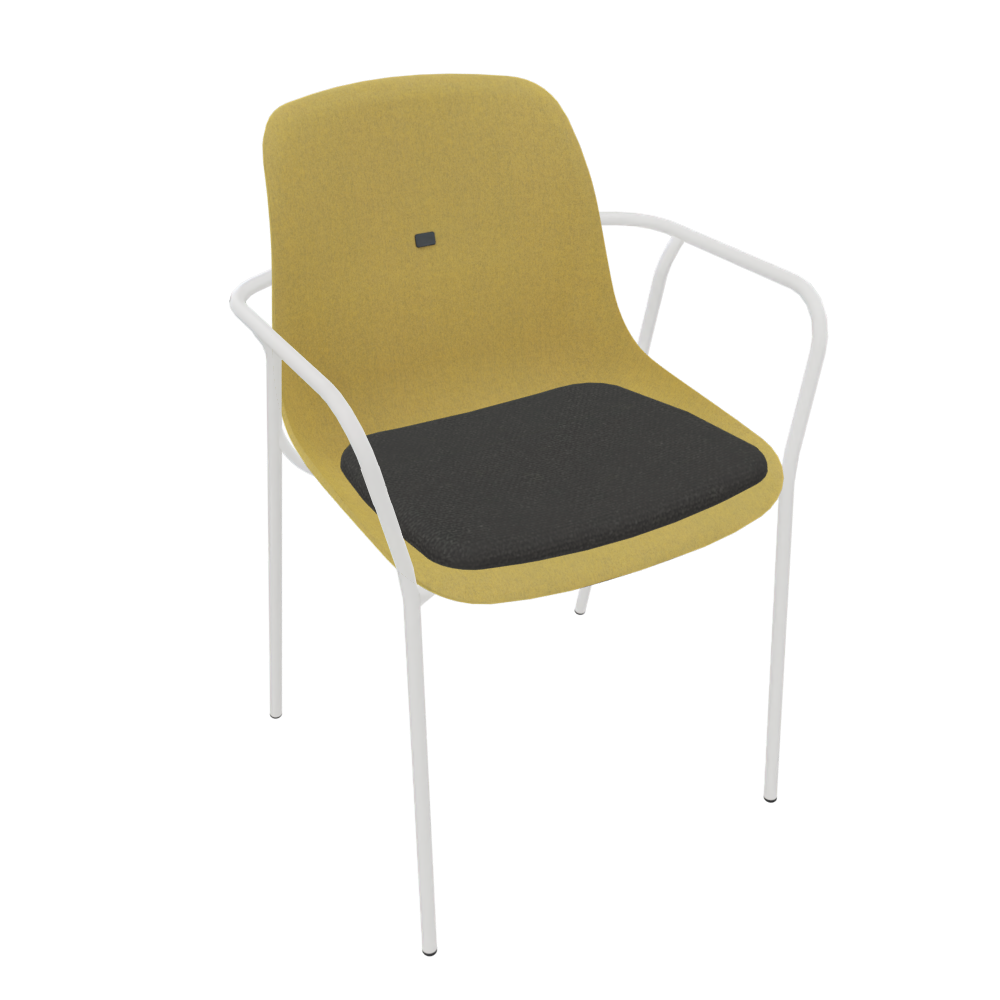 Curry Yellow Veeda Fine Armchair