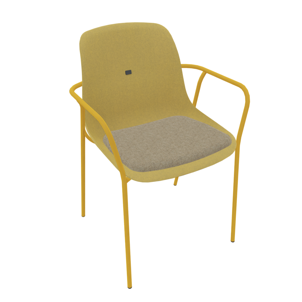 Curry Yellow Veeda Fine Armchair