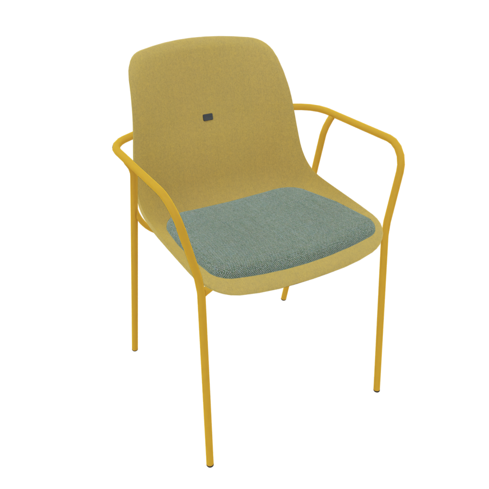 Curry Yellow Veeda Fine Armchair