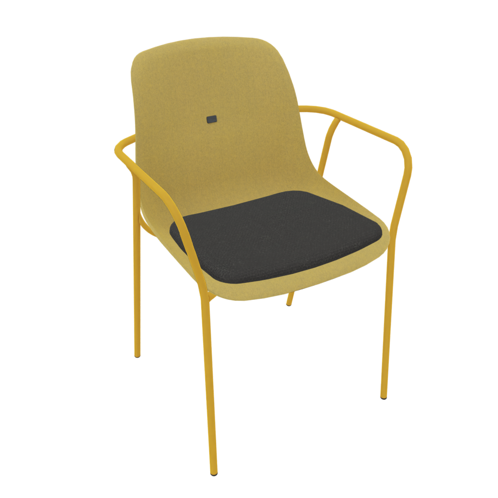 Curry Yellow Veeda Fine Armchair