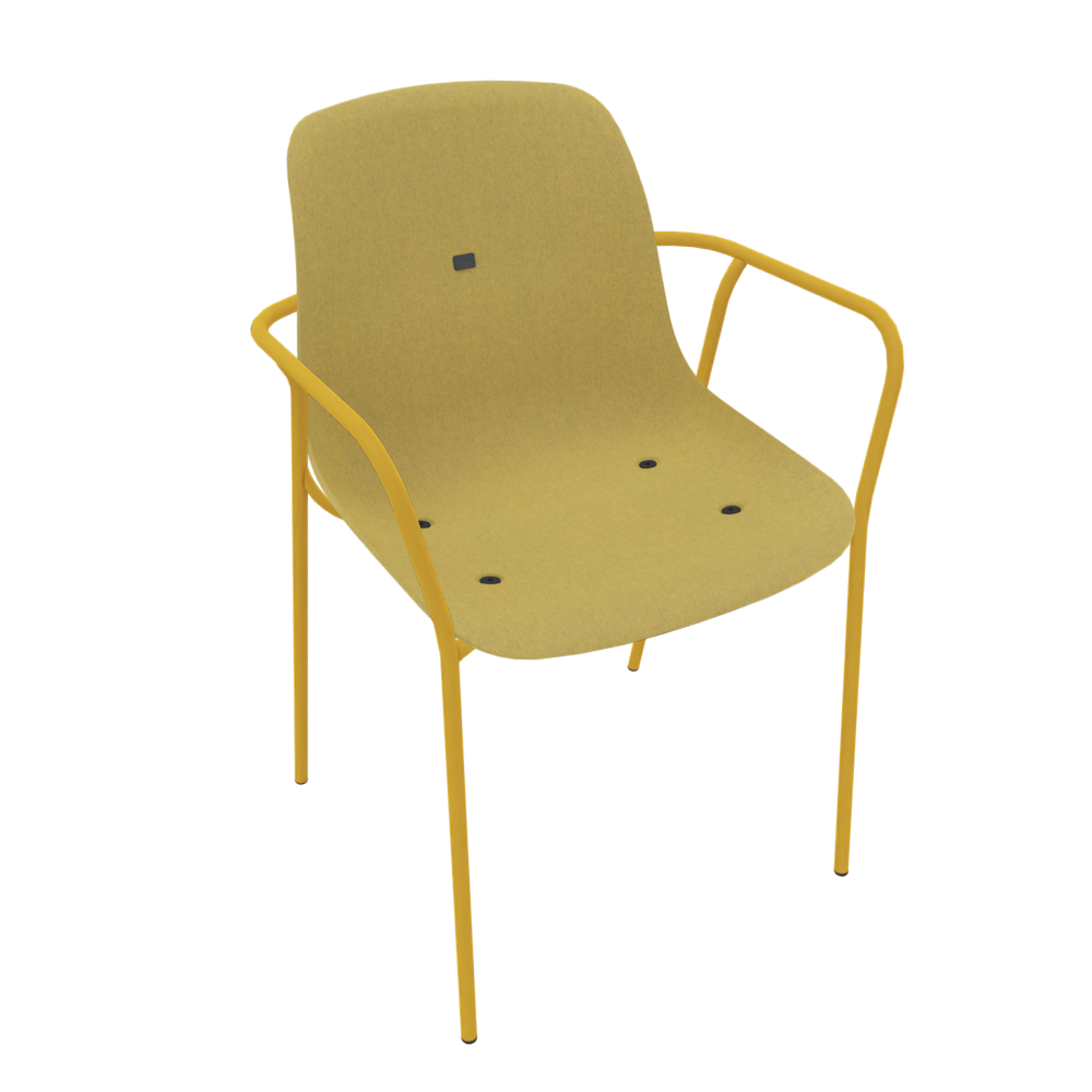 Curry Yellow Veeda Fine Armchair