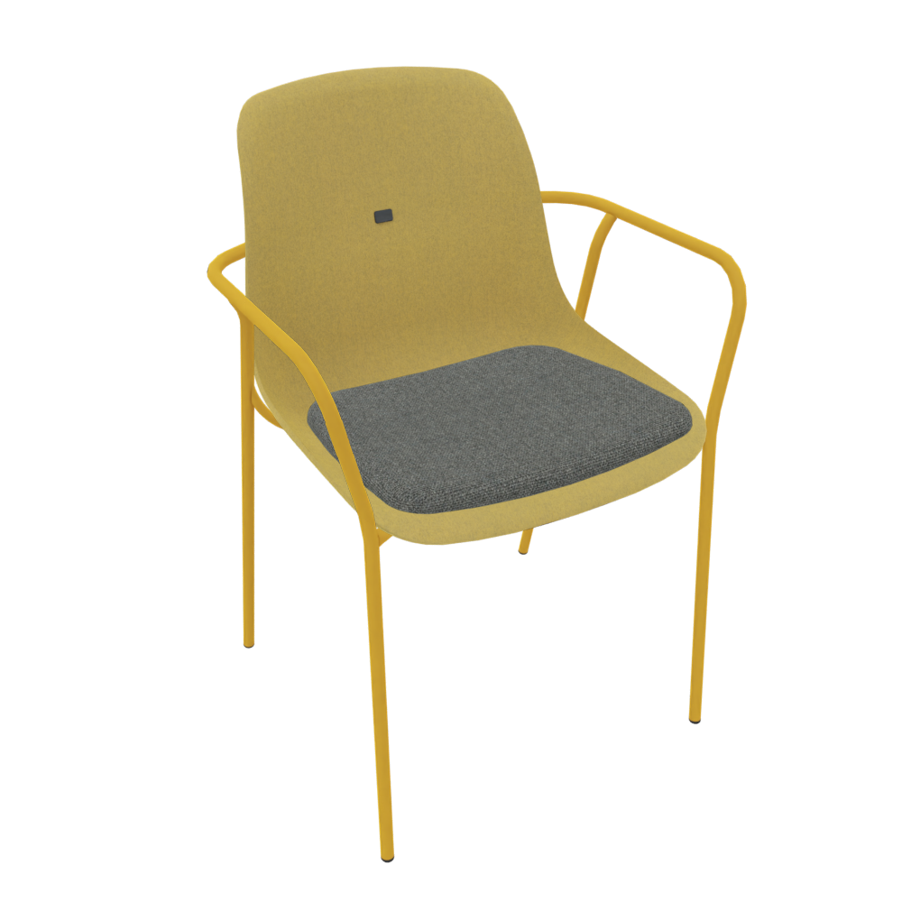 Curry Yellow Veeda Fine Armchair