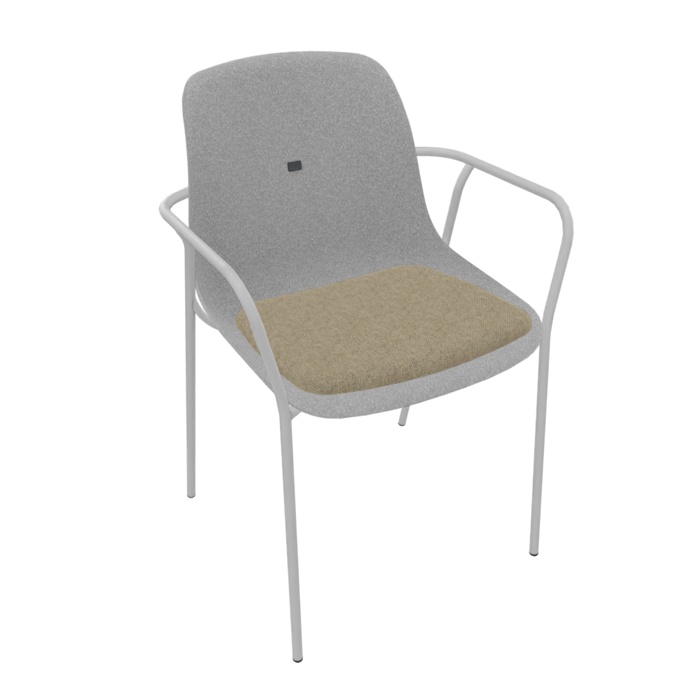 Light Grey Veeda Fine Armchair