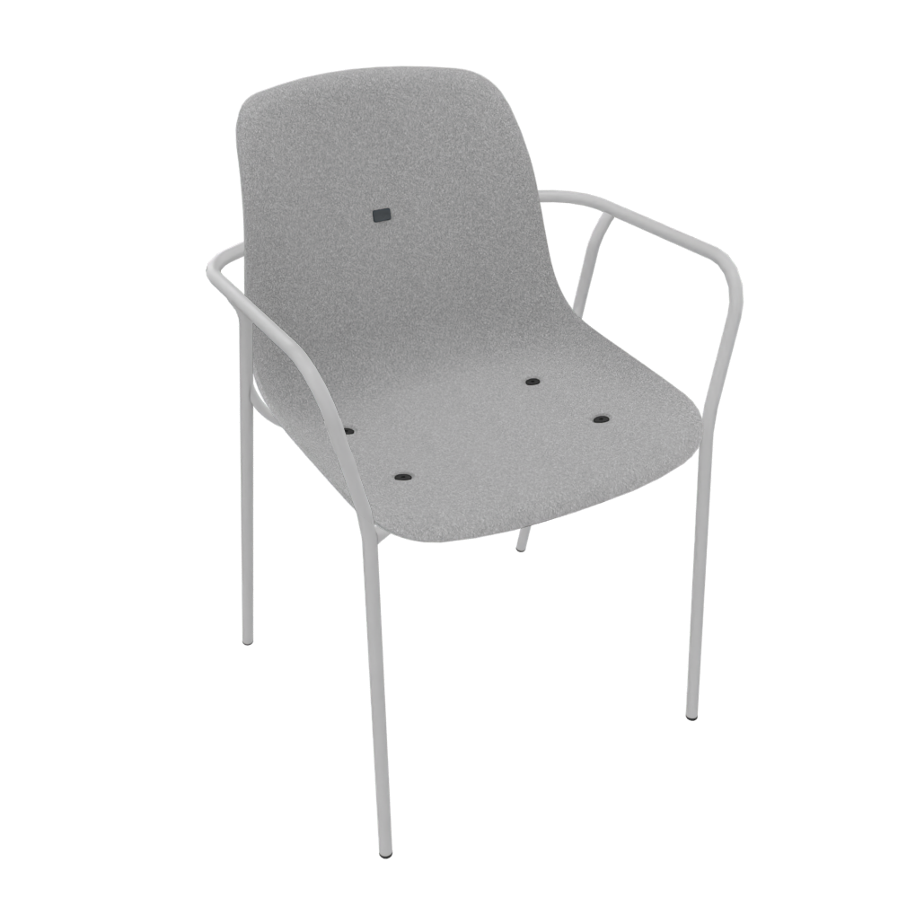 Light Grey Veeda Fine Armchair