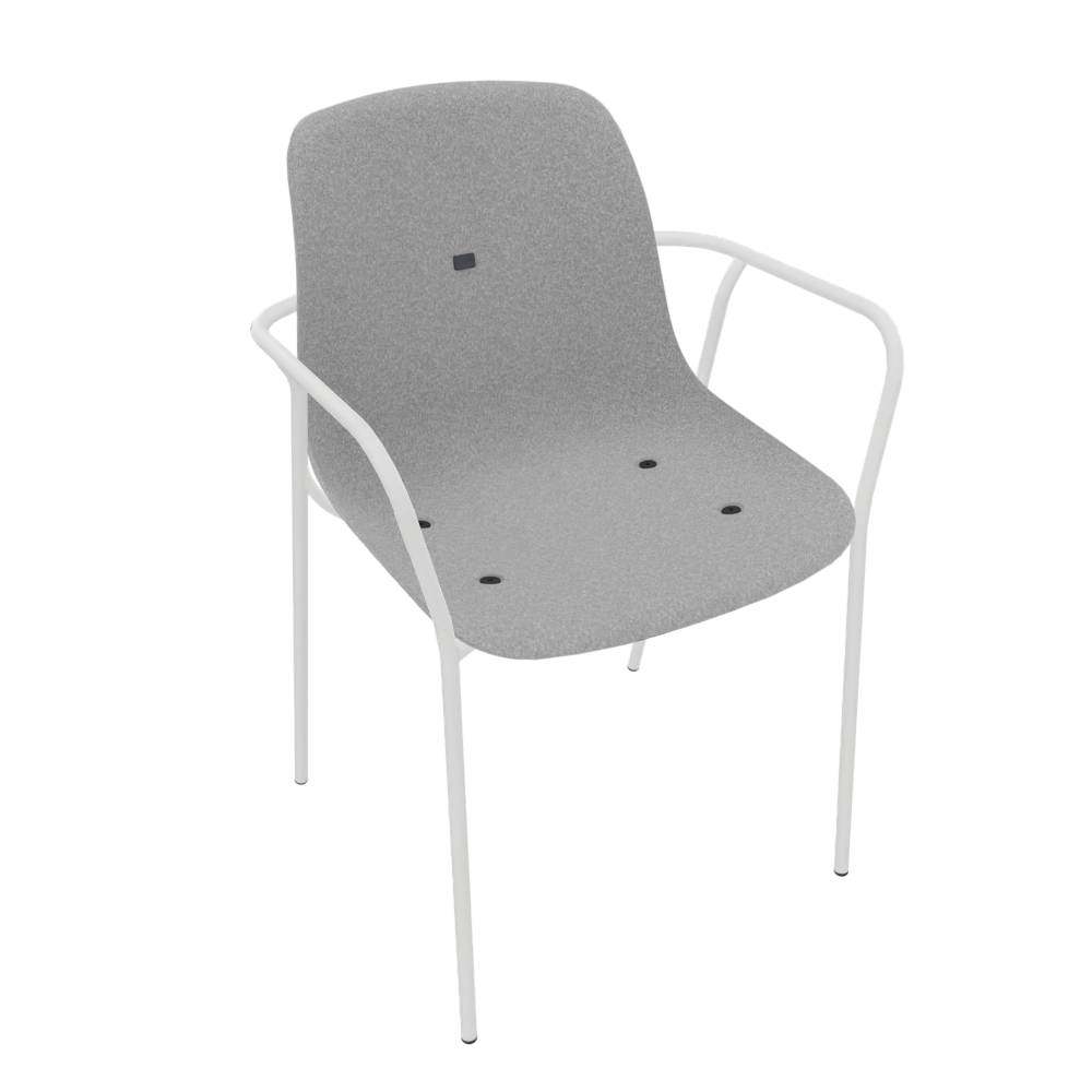 Light Grey Veeda Fine Armchair