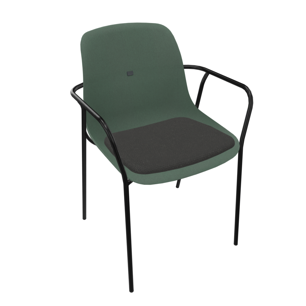 Pine Dark Green Veeda Fine Armchair