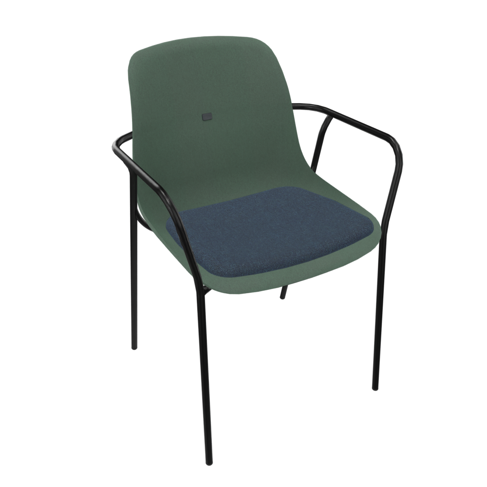 Pine Dark Green Veeda Fine Armchair