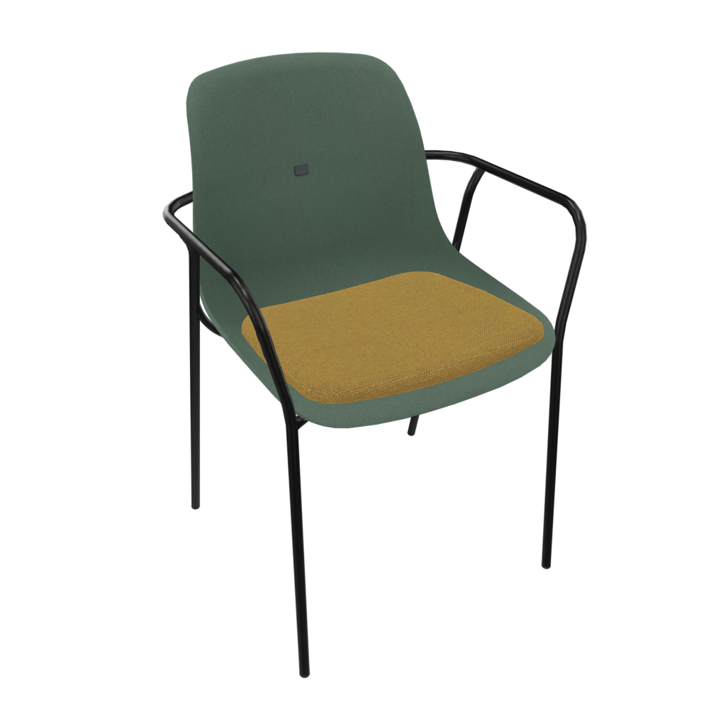 Pine Dark Green Veeda Fine Armchair