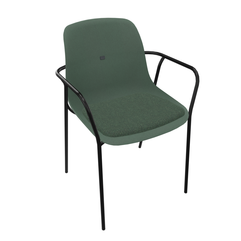 Pine Dark Green Veeda Fine Armchair