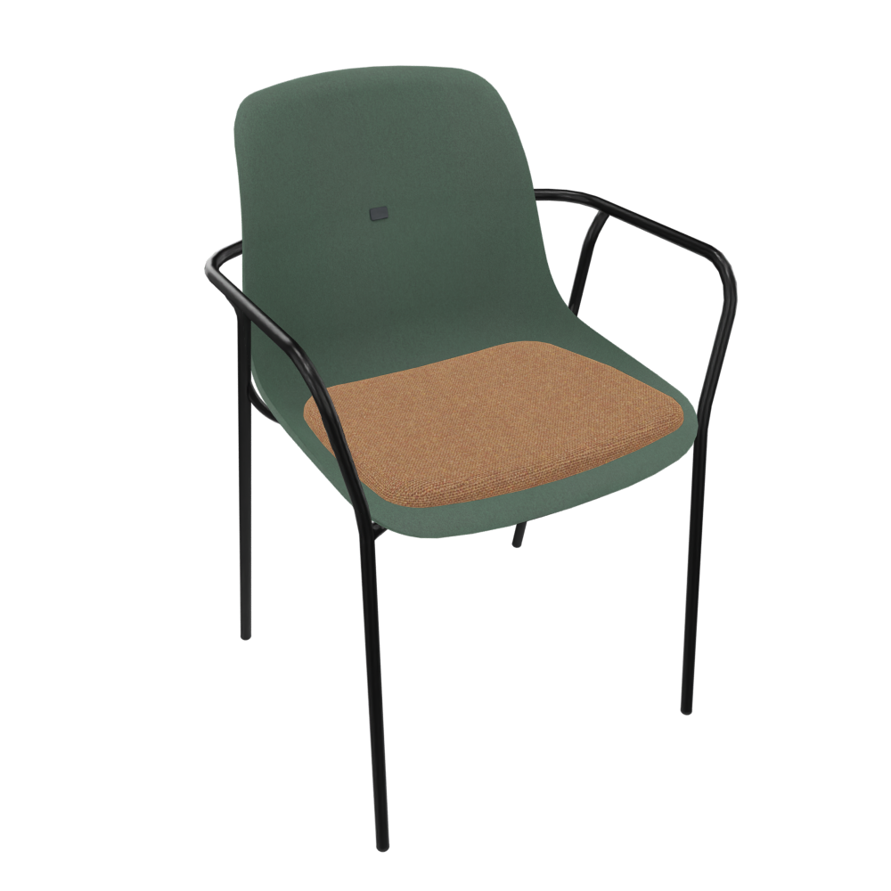 Pine Dark Green Veeda Fine Armchair