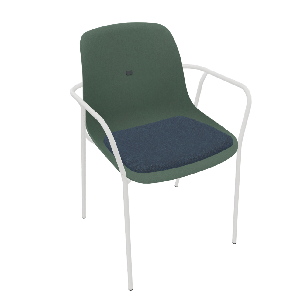 Pine Dark Green Veeda Fine Armchair