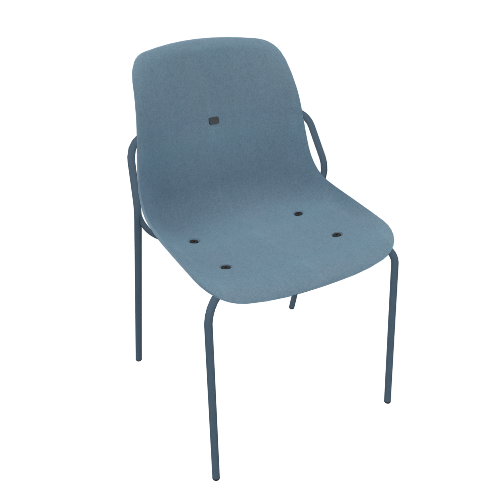 Azure Blue Veeda Fine Chair