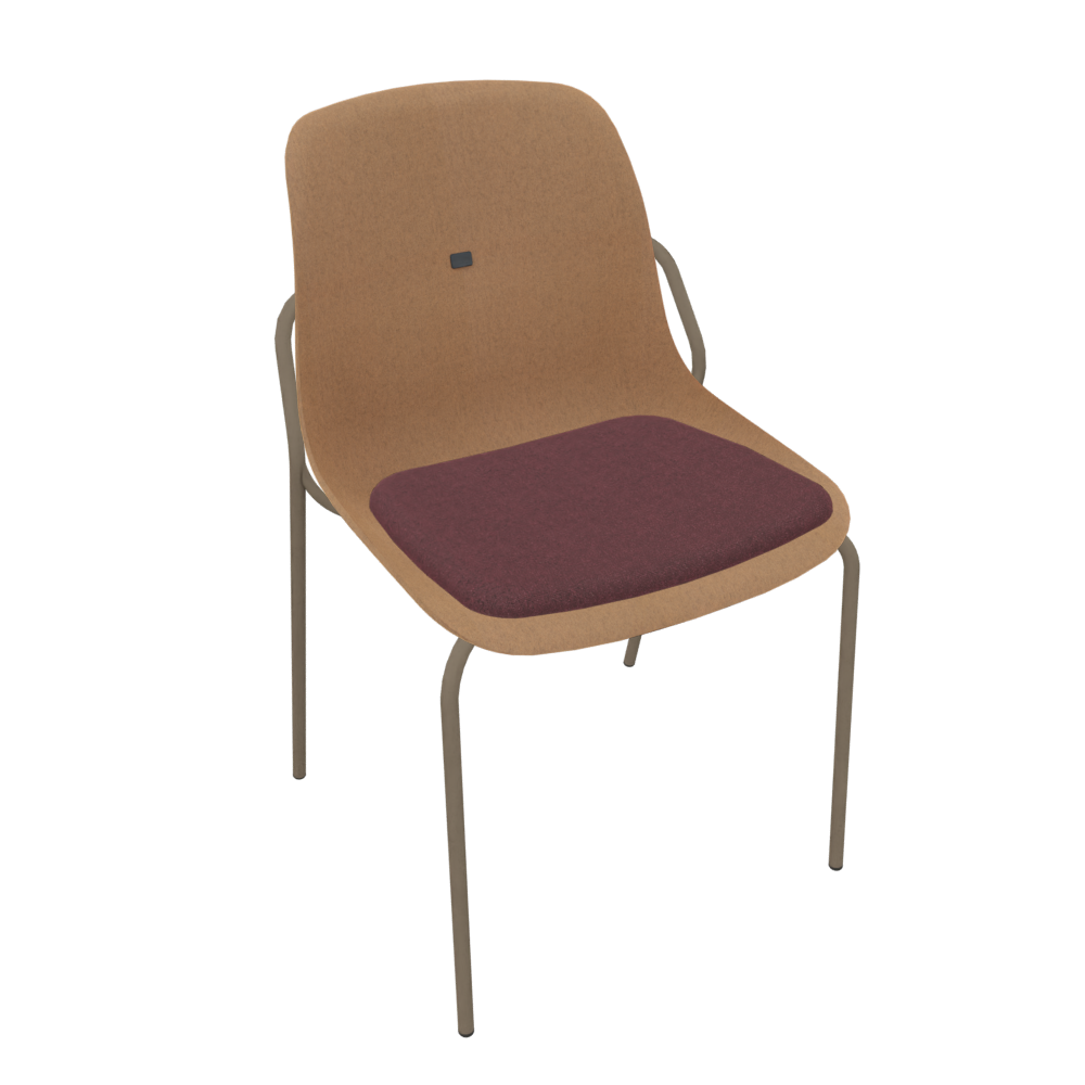 Brown Beige Veeda Fine Chair