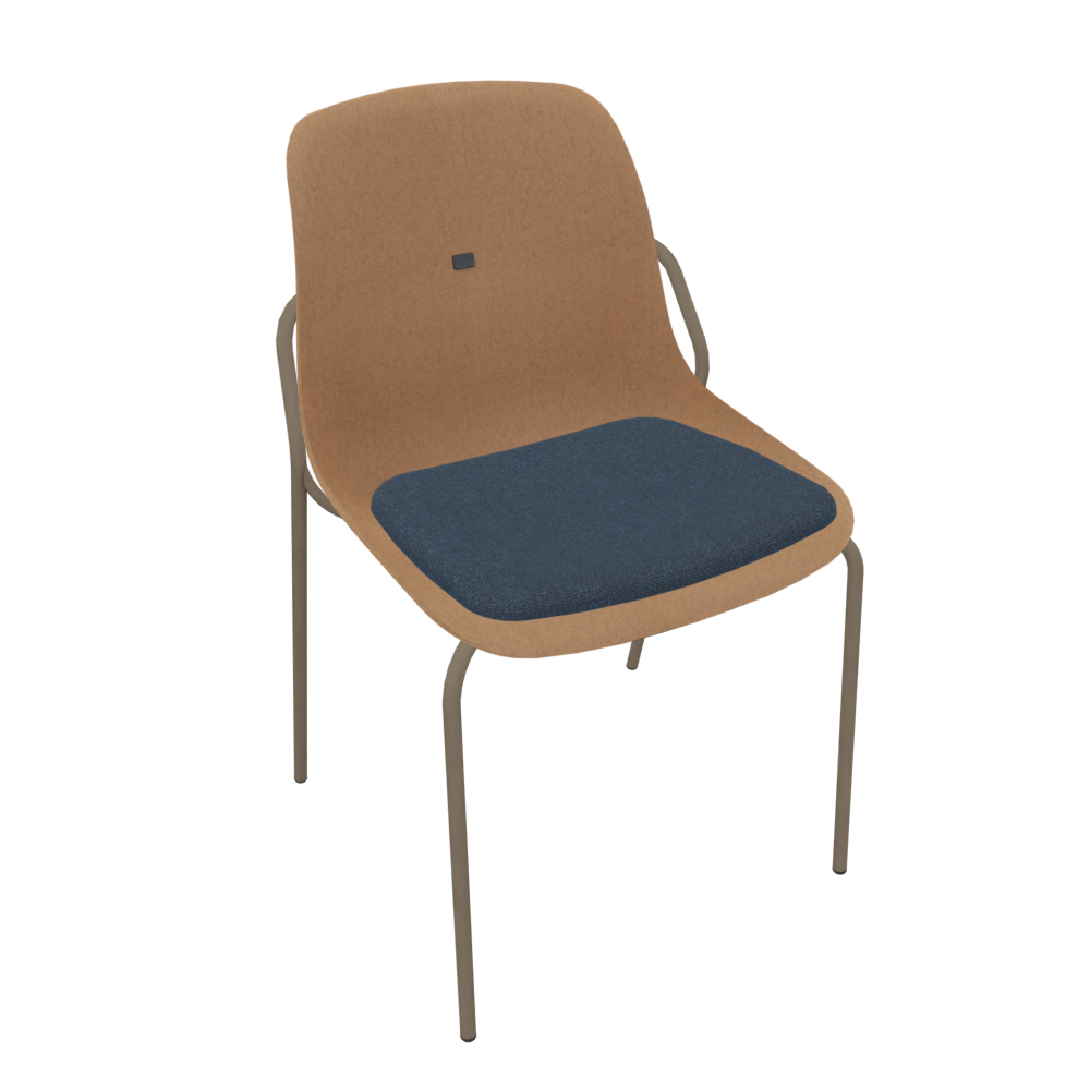 Brown Beige Veeda Fine Chair