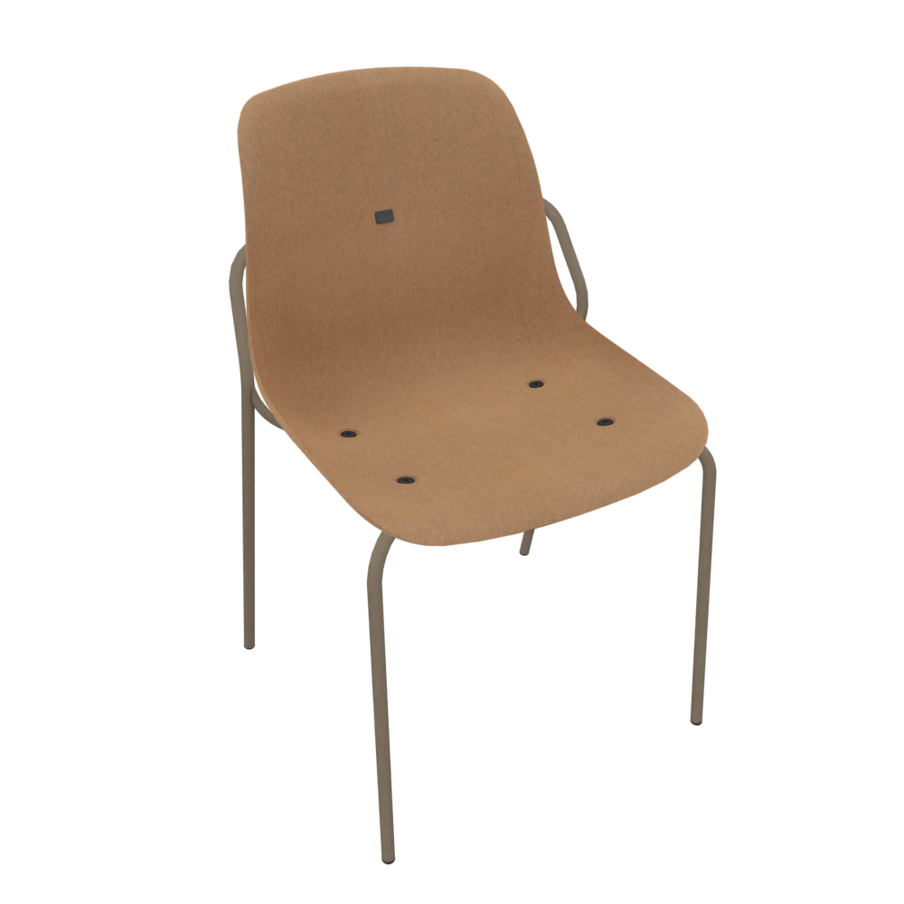 Brown Beige Veeda Fine Chair