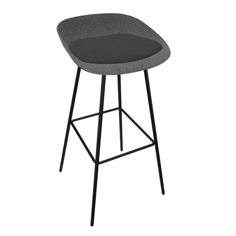 Anthracite Grey Veeda Metal Stool