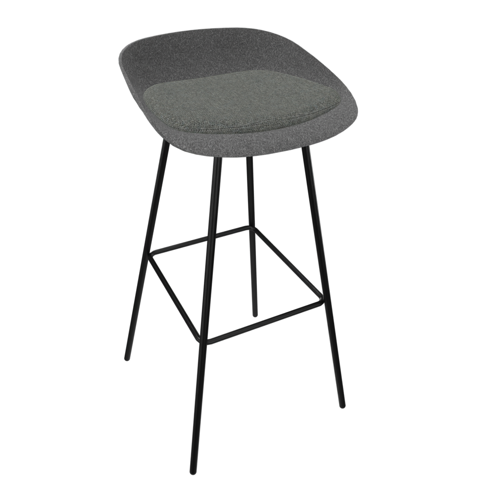 Anthracite Grey Veeda Metal Stool