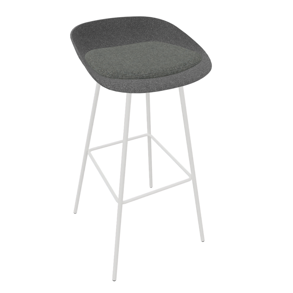 Anthracite Grey Veeda Metal Stool