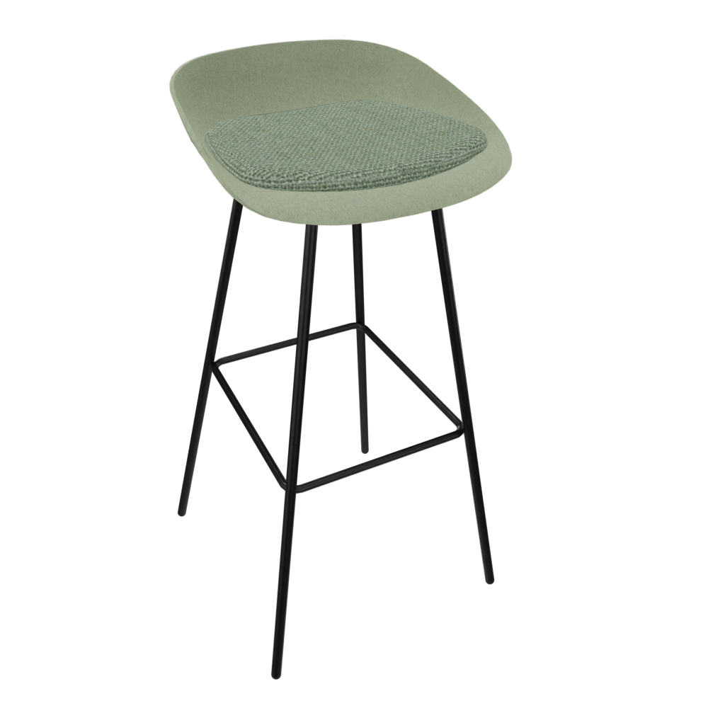 Pale Light Green Veeda Metal Stool