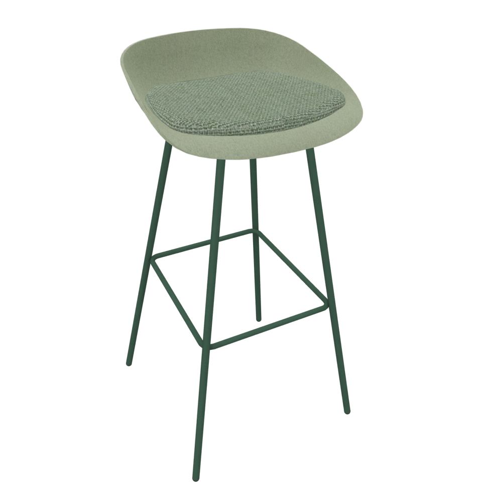 Pale Light Green Veeda Metal Stool