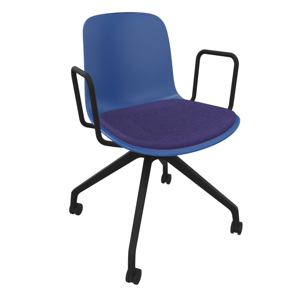 Violet Blue Fluxee Task Armchair