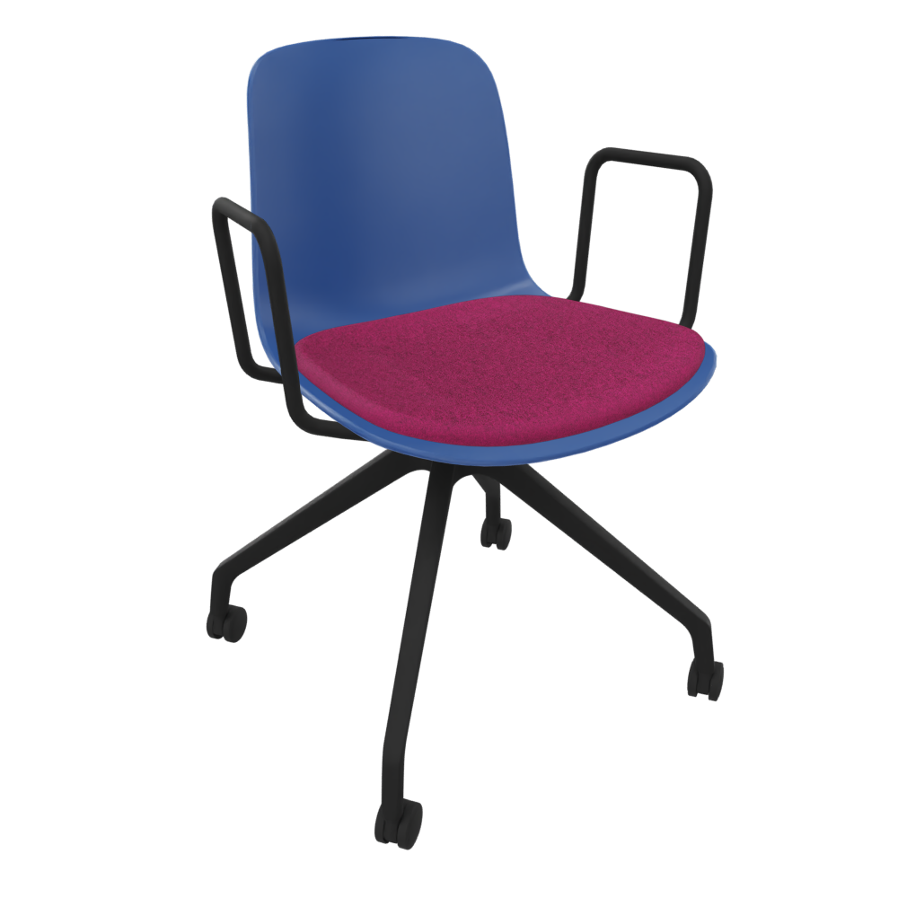 Violet Blue Fluxee Task Armchair