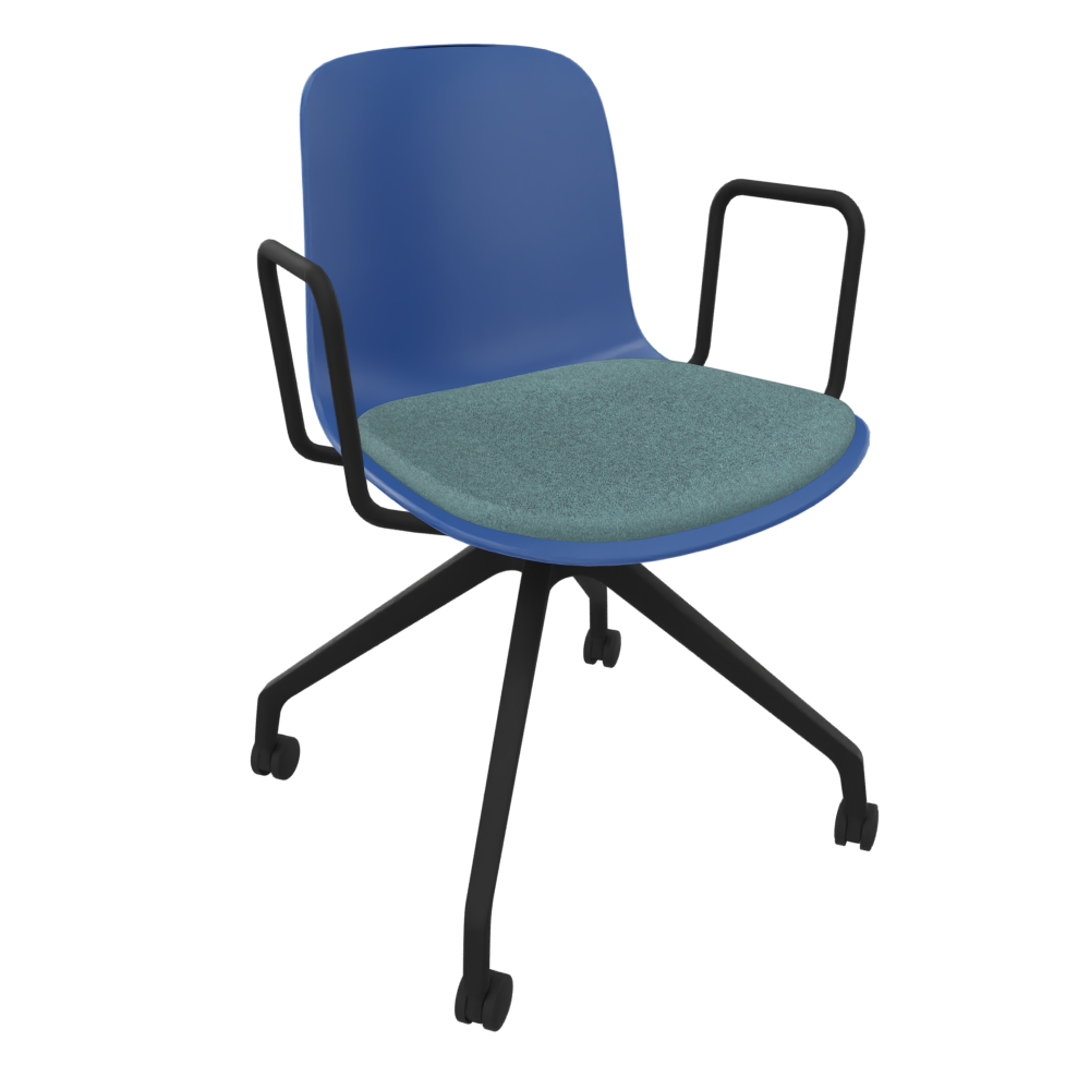 Violet Blue Fluxee Task Armchair